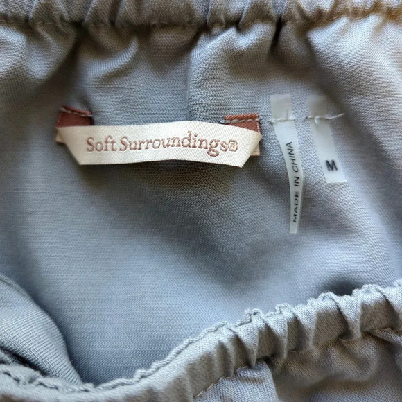 Soft Surroundings Green Ruffle top dress Size Medium - Picture 4 of 8